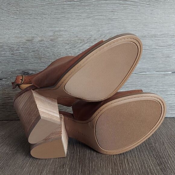 NEW LUCKY BRAND Ovrandie PeepToe Slingback Heels Size 8.5 - Picture 8 of 9